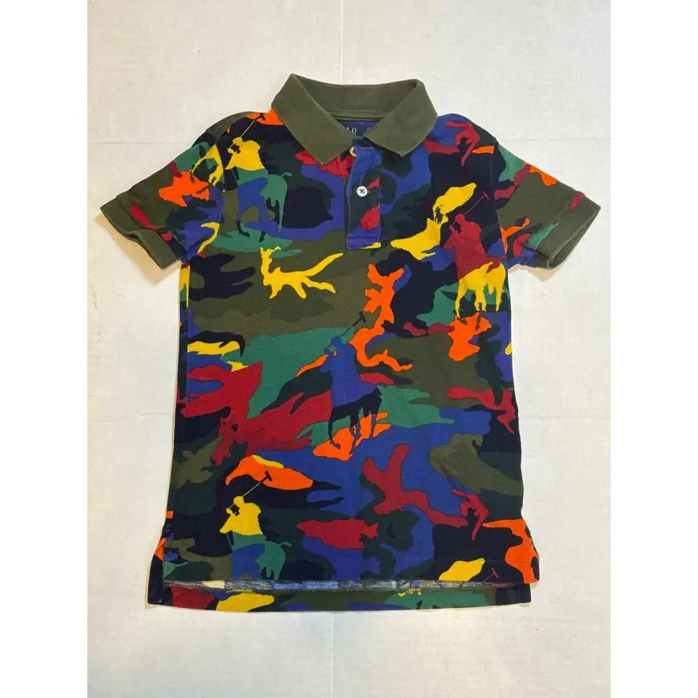 Polo Ralph Lauren 3 Piece Boys Shirt Bundle Small 7/8 to Medium 10/12 Big Pony